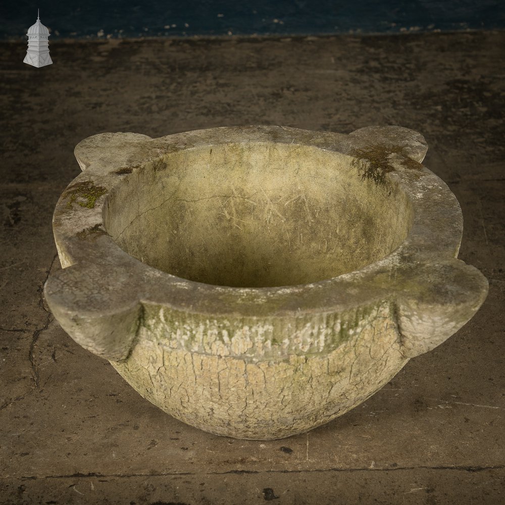 Stone Mortar, Large Floor Standing Medieval Vessel