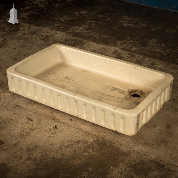 Cane Trough Sink, Shallow Fluted Planter.