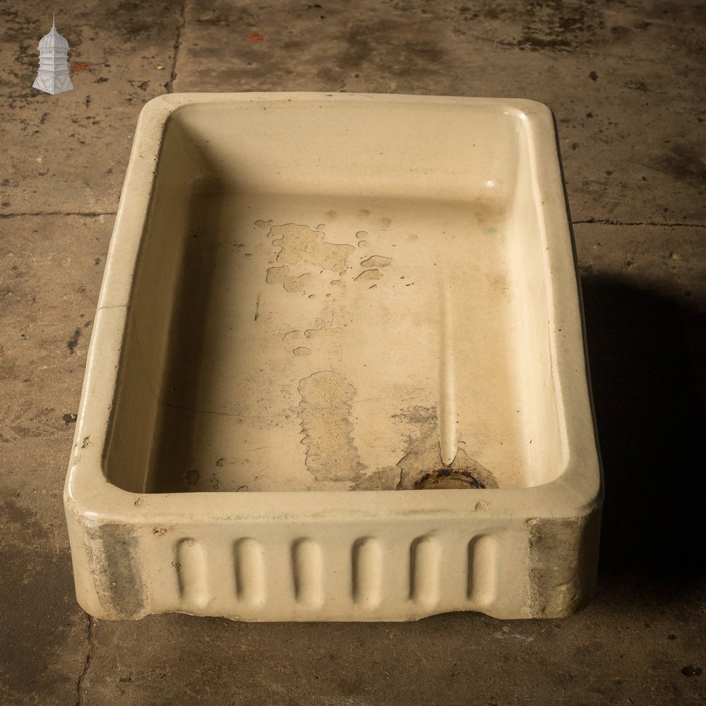 Cane Trough Sink, Shallow Fluted Planter.