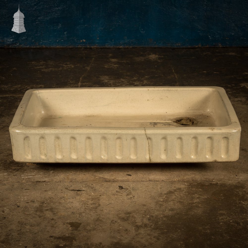 Cane Trough Sink, Shallow Fluted Planter.