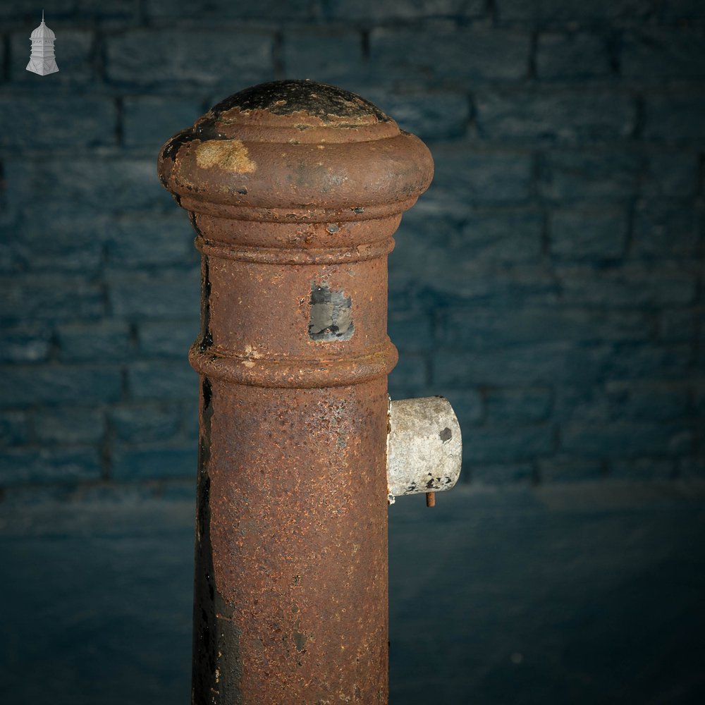 Cast Iron Columns with a Bicycle Plaque