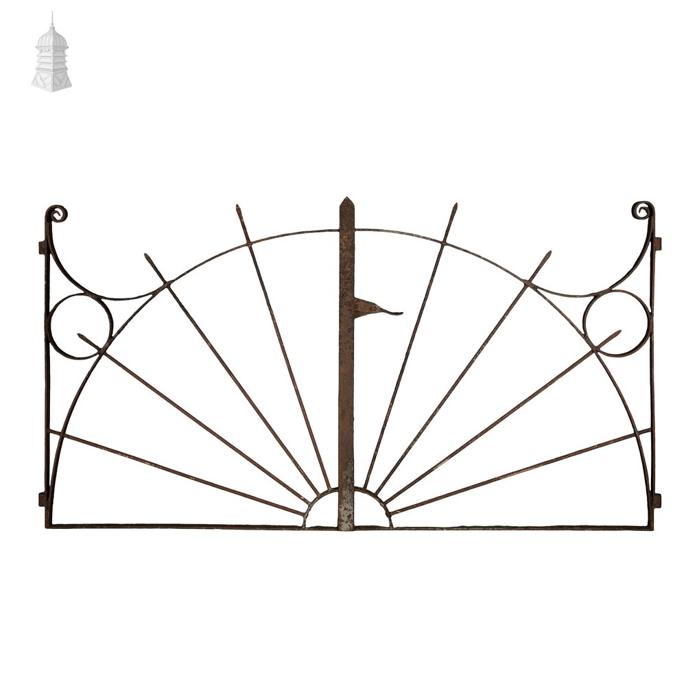Sunburst Driveway Gates, Pair of Victorian Entrance Gates