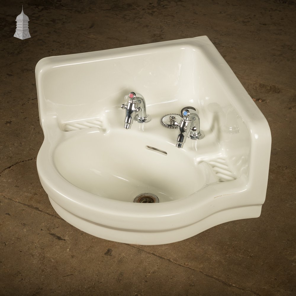 Corner Basin, Traditional Style, fitted with Supataps