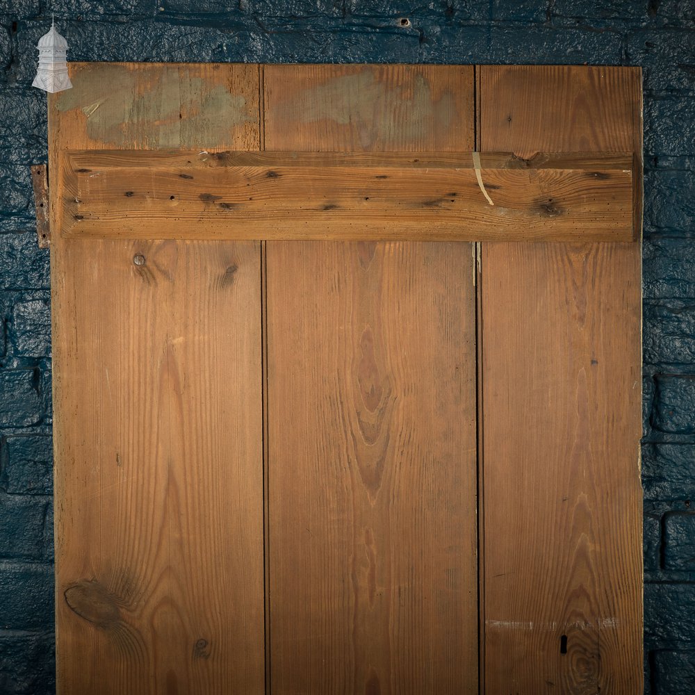 Plank & Ledge Door, Reclaimed with Distressed Green Paint