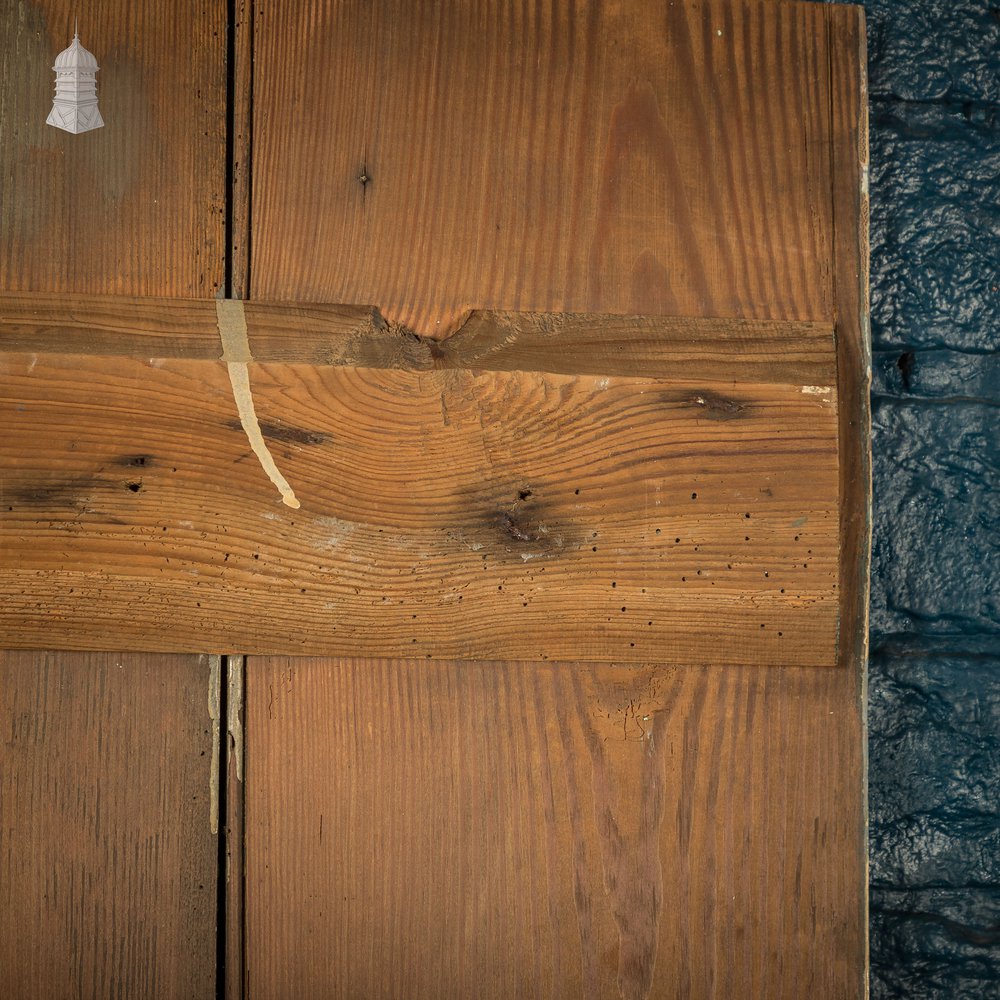 Plank & Ledge Door, Reclaimed with Distressed Green Paint