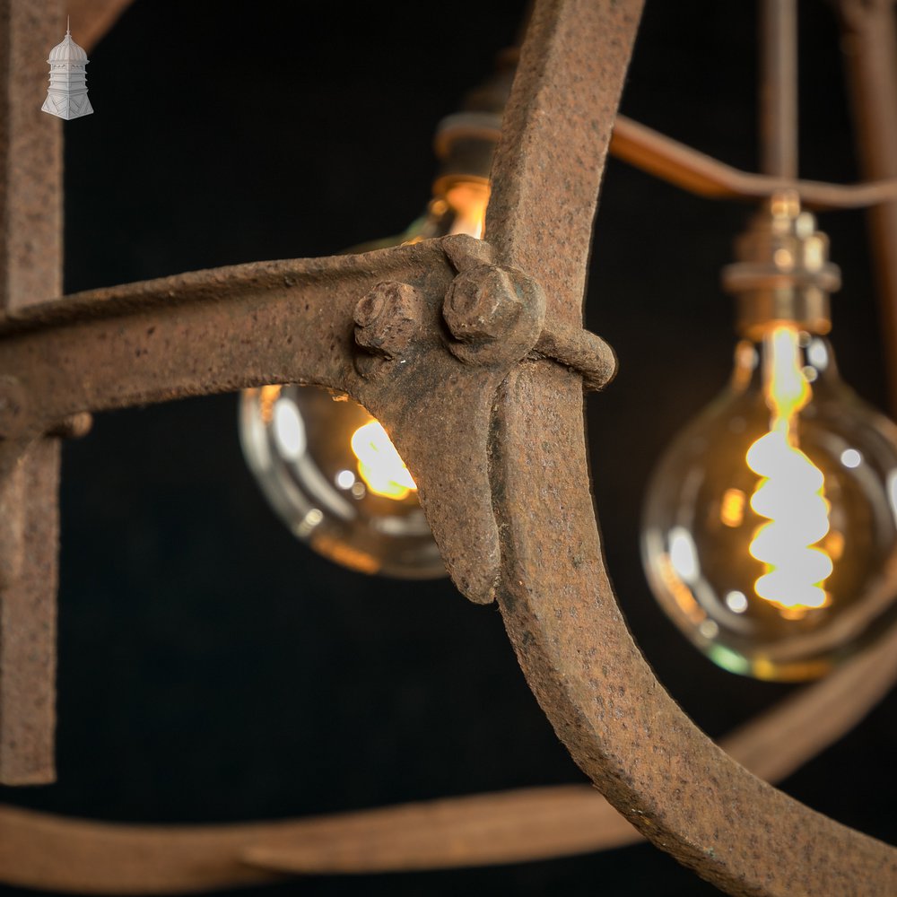 Pendant Light Fixture - Repurposed Bygone Hay Grab