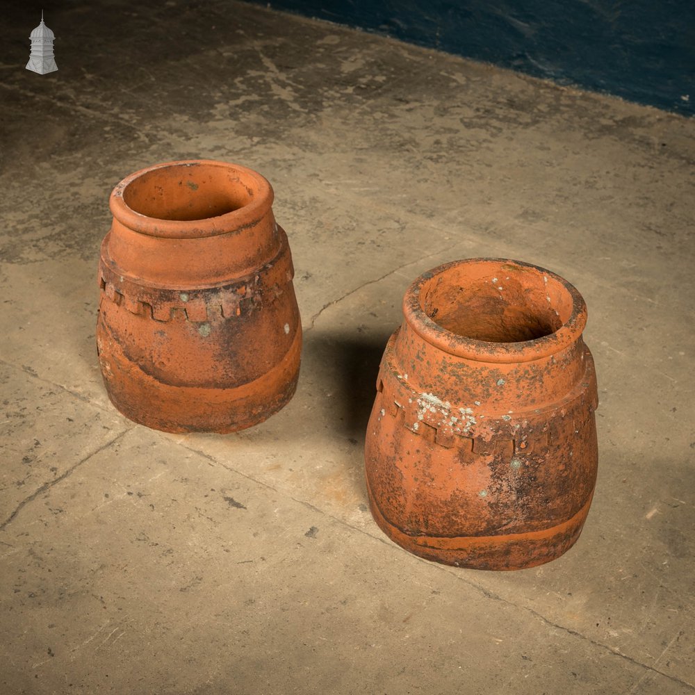 Terra Cotta Planter, Pair