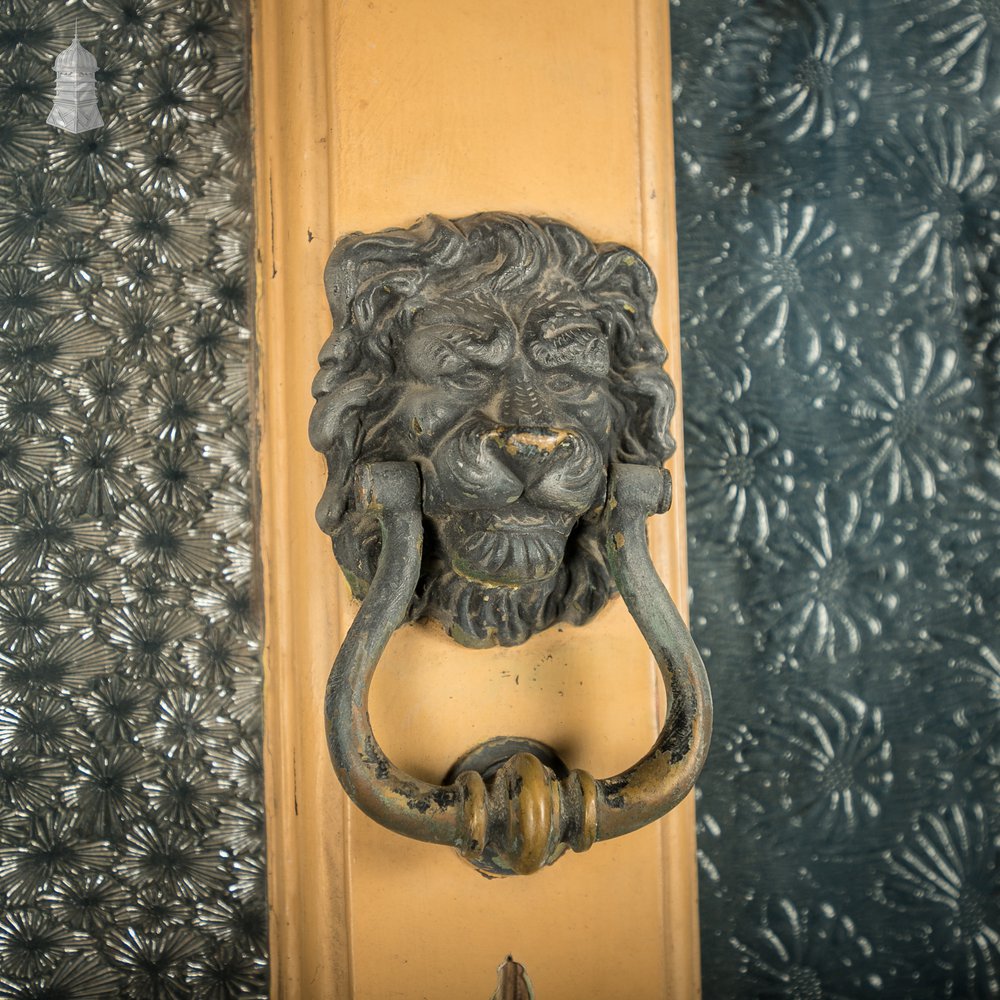 Glazed Paneled Door, With Door Hardware and Textured Glass