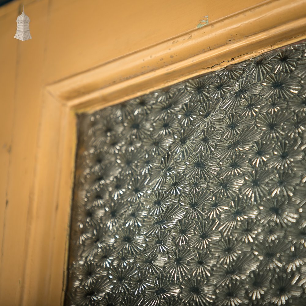 Glazed Paneled Door, With Door Hardware and Textured Glass