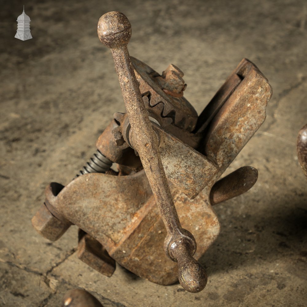 Batch of 11 19th C Carpenters Floorboard Clamps