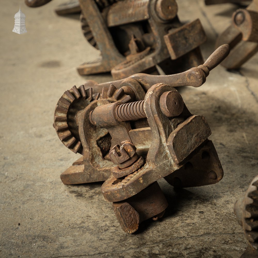 Batch of 11 19th C Carpenters Floorboard Clamps