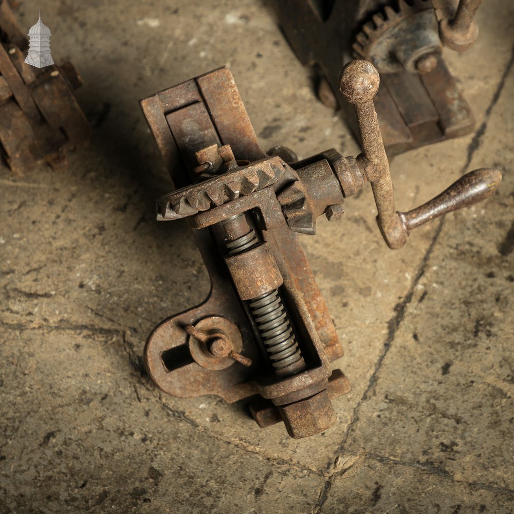 Batch of 11 19th C Carpenters Floorboard Clamps