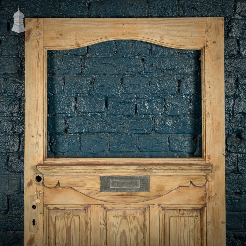 Glazed Paneled Door, 4 Panel, with Letterbox