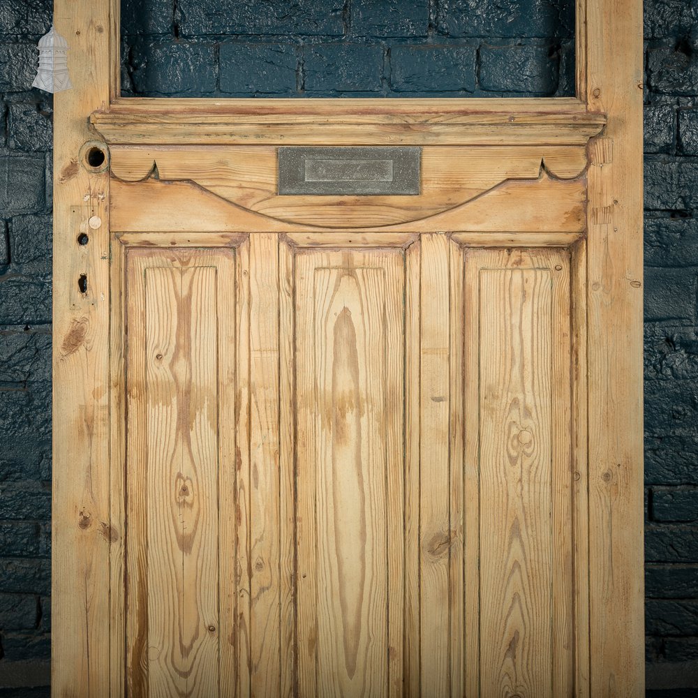 Glazed Paneled Door, 4 Panel, with Letterbox