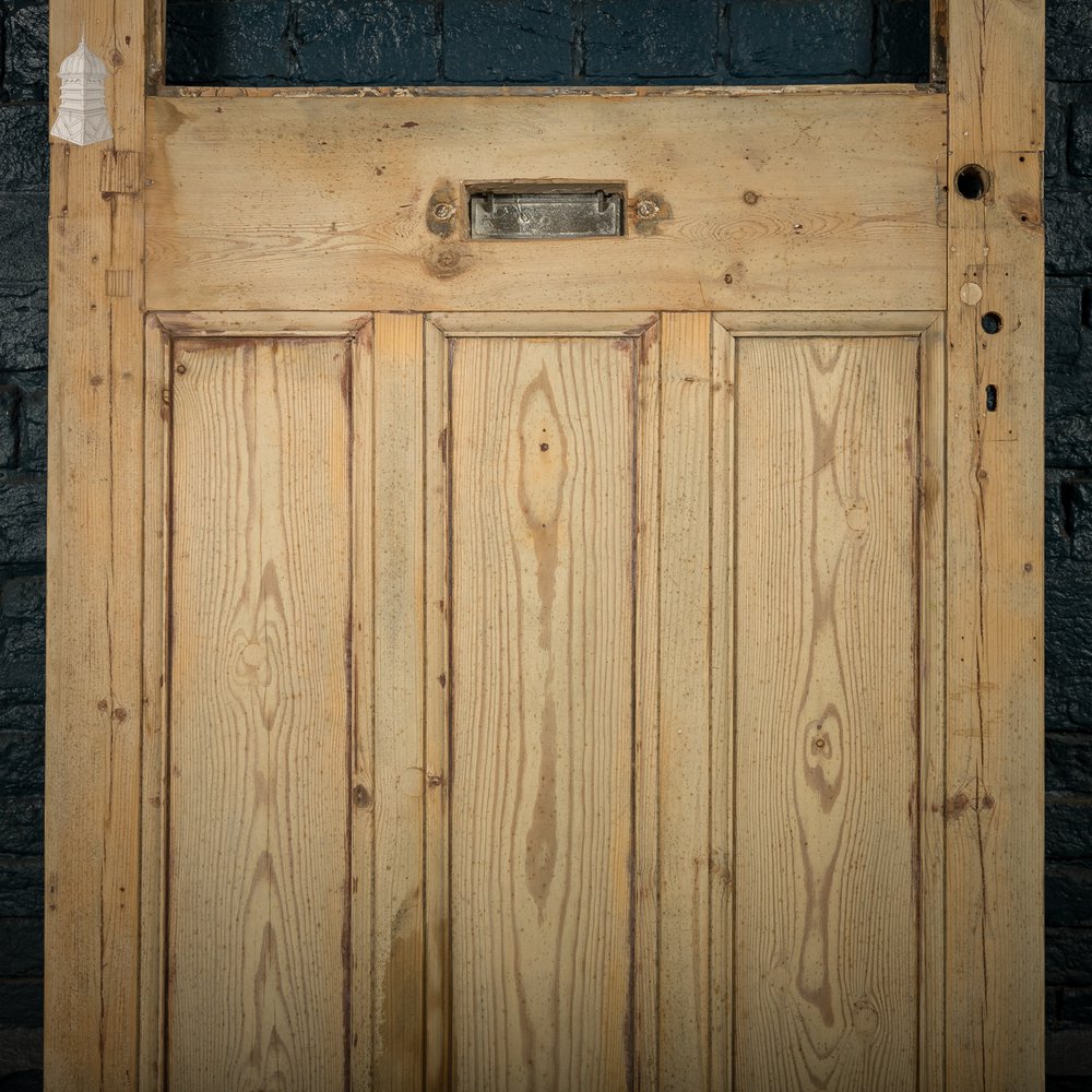 Glazed Paneled Door, 4 Panel, with Letterbox