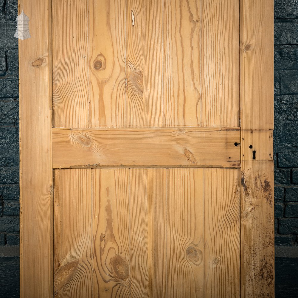 Pine Paneled Door, 2 Panel Door with Mouled Corners