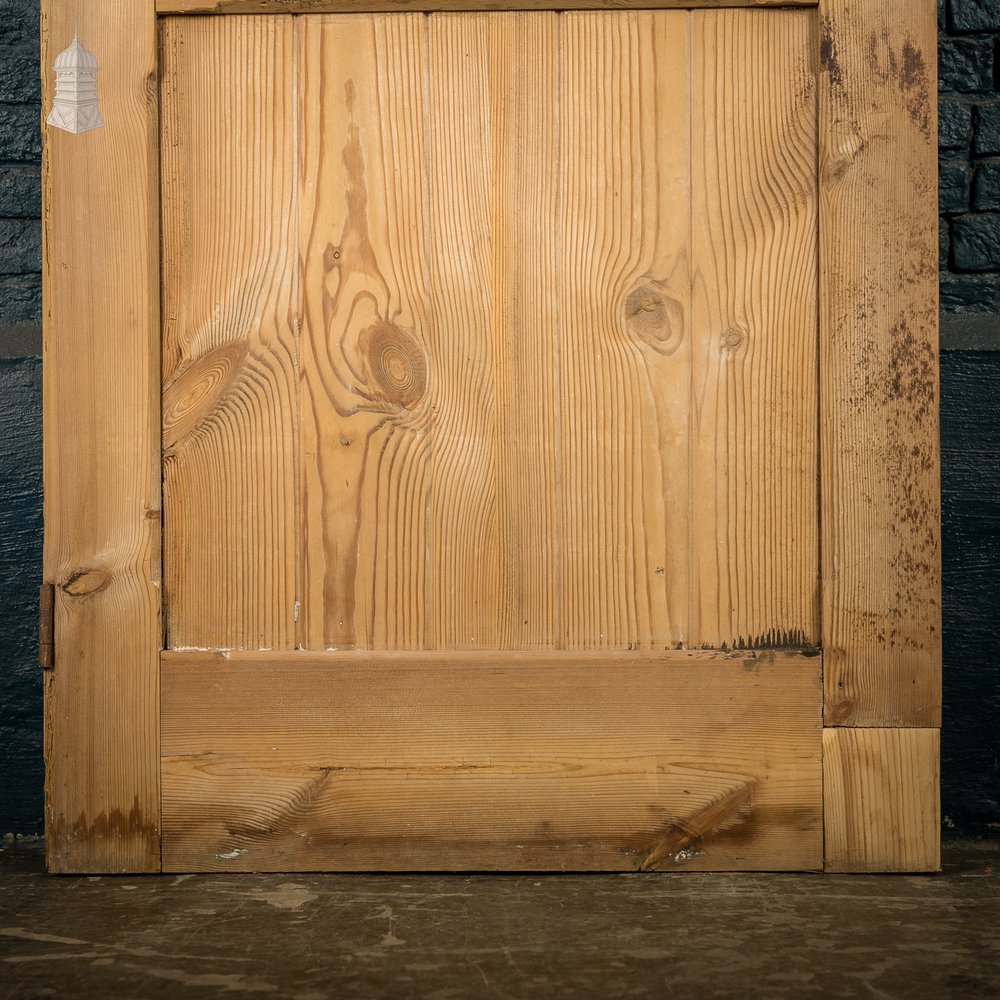 Pine Paneled Door, 2 Panel Door with Mouled Corners