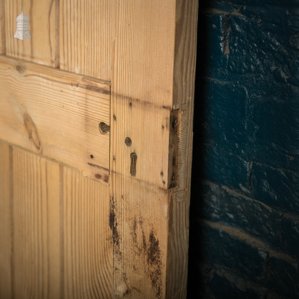 Pine Paneled Door, 2 Panel Door with Mouled Corners