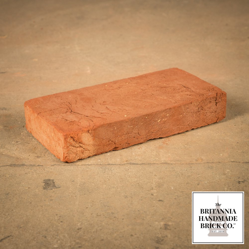 10 x 5" Handmade Red Floor Brick, 254 x 127 x 40mm