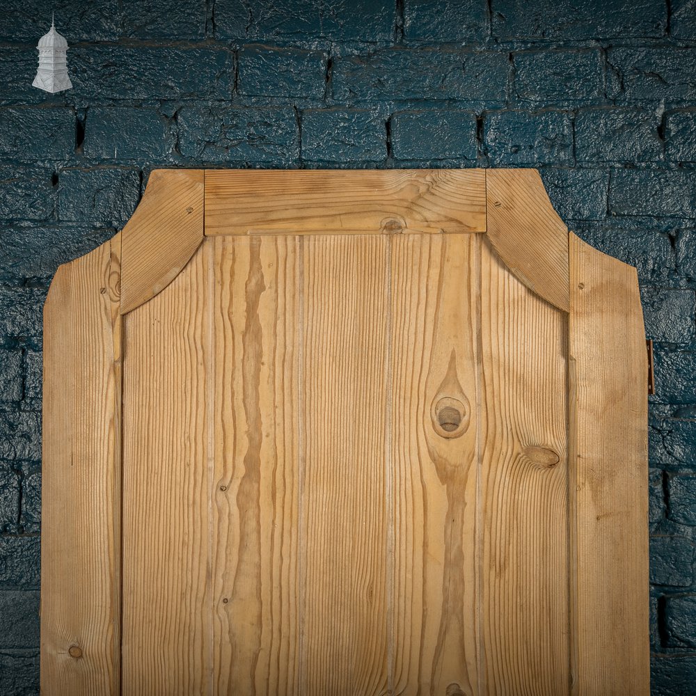 Pine Paneled Door, 2 Panel Door with Mouled Corners