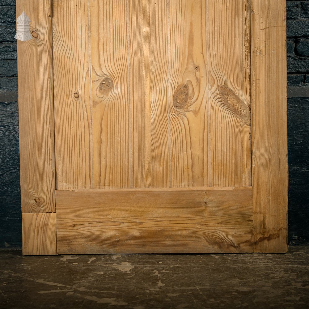 Pine Paneled Door, 2 Panel Door with Mouled Corners