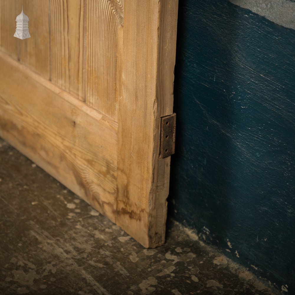 Pine Paneled Door, 2 Panel Door with Mouled Corners