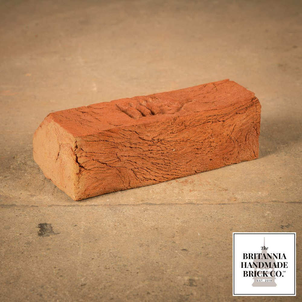 3" Plinth Stretcher Handmade Red Brick, Period Style Plinth Bricks