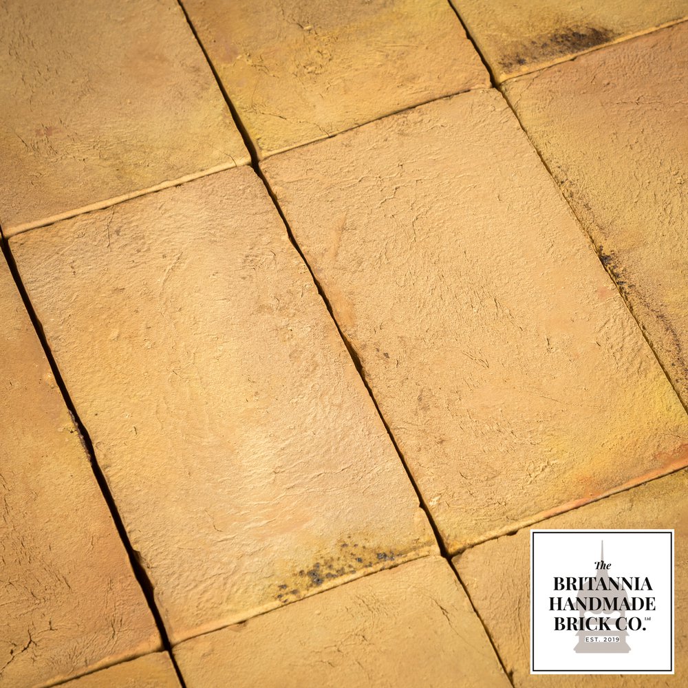 12 x 6" Buff Floor Brick, Period Style Handmade Paver