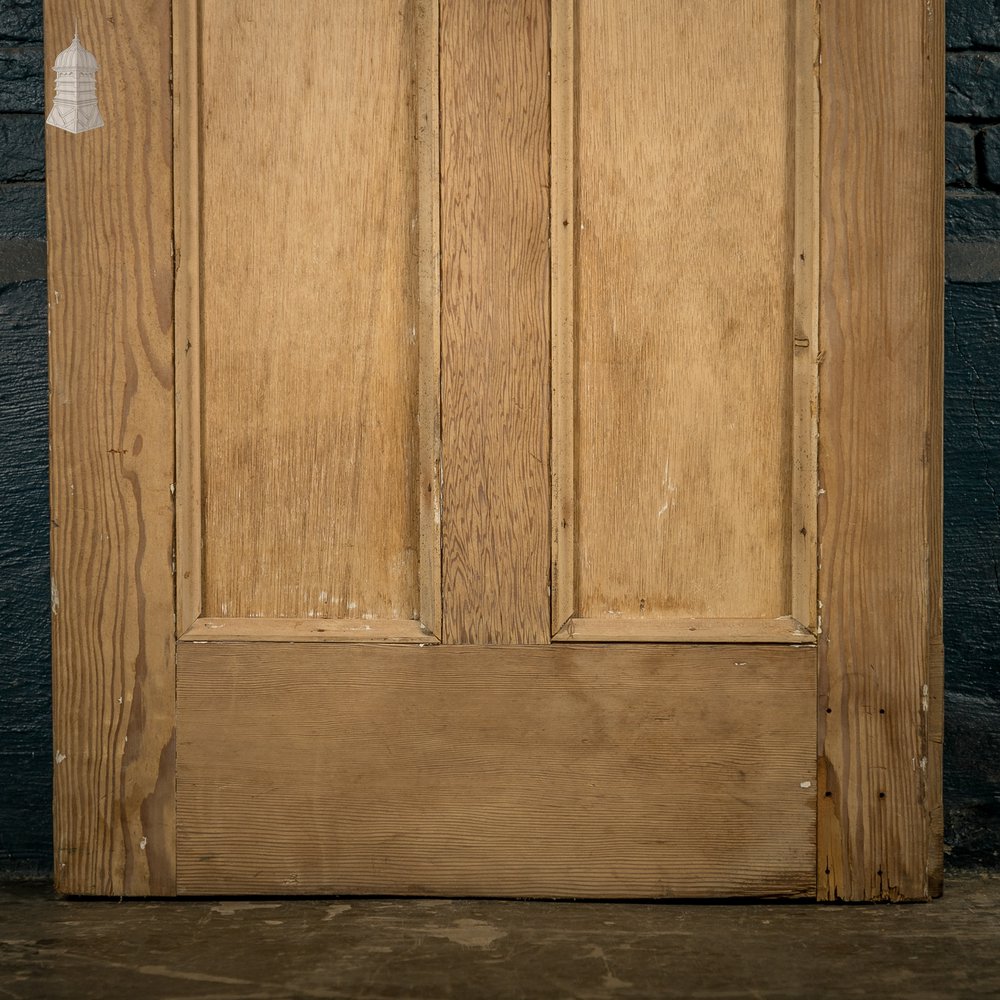 Glazed Pine Door, 4 Panels, 2 with textured glazing