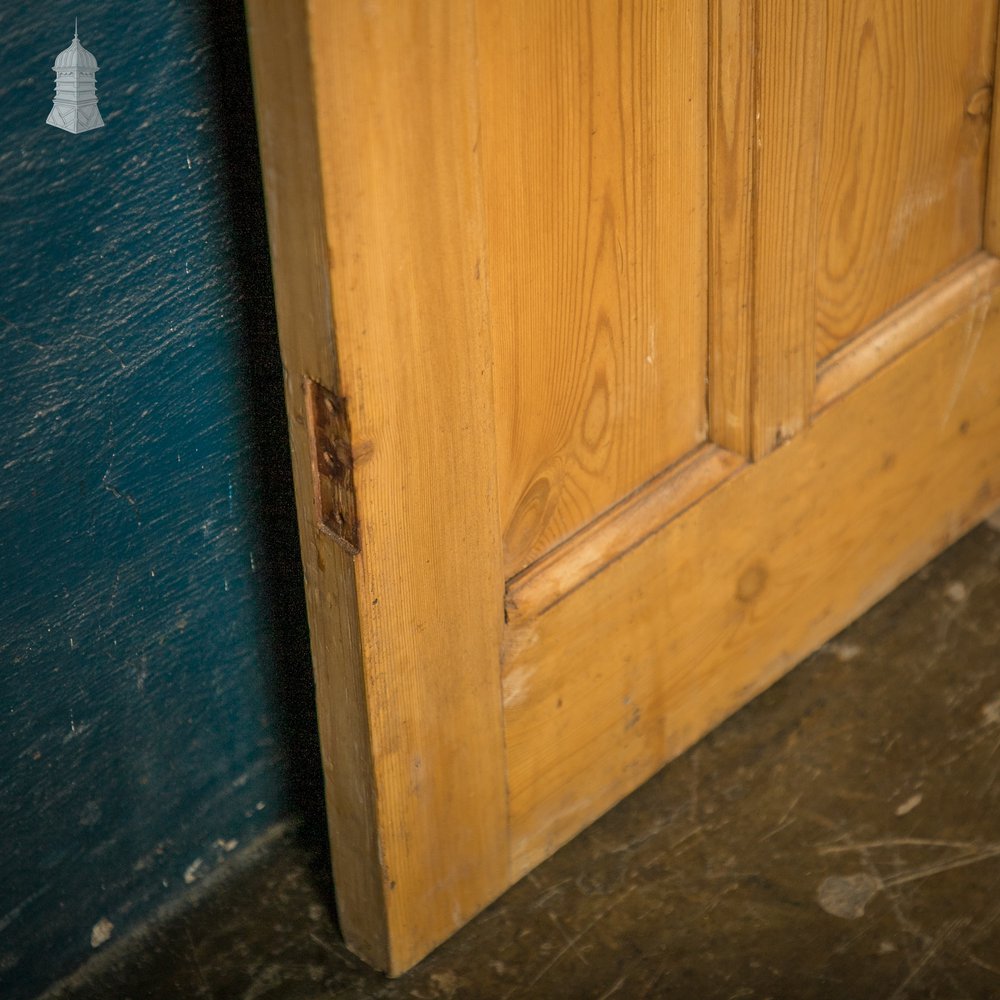 Paneled Pine Doors, Pair of 6 Panel Pine Doors