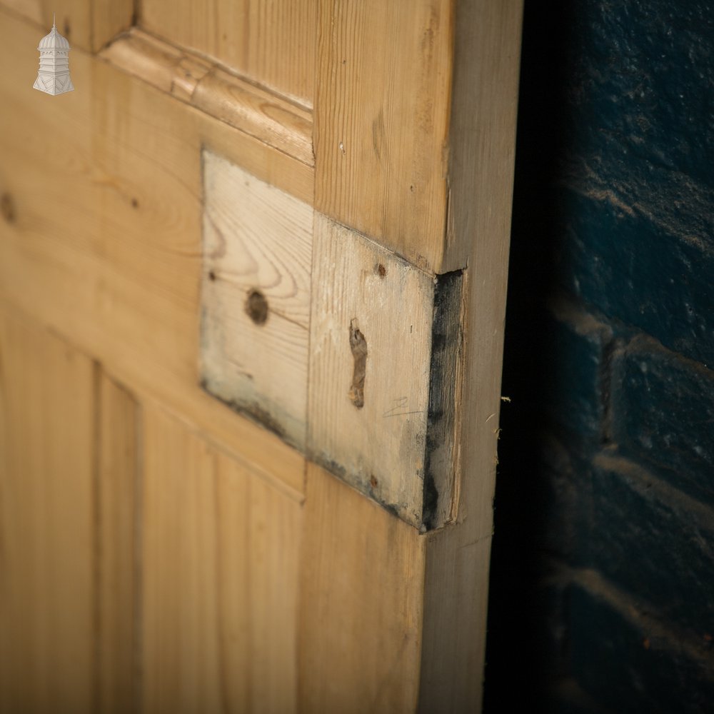 Paneled Pine Doors, Pair of 6 Panel Pine Doors