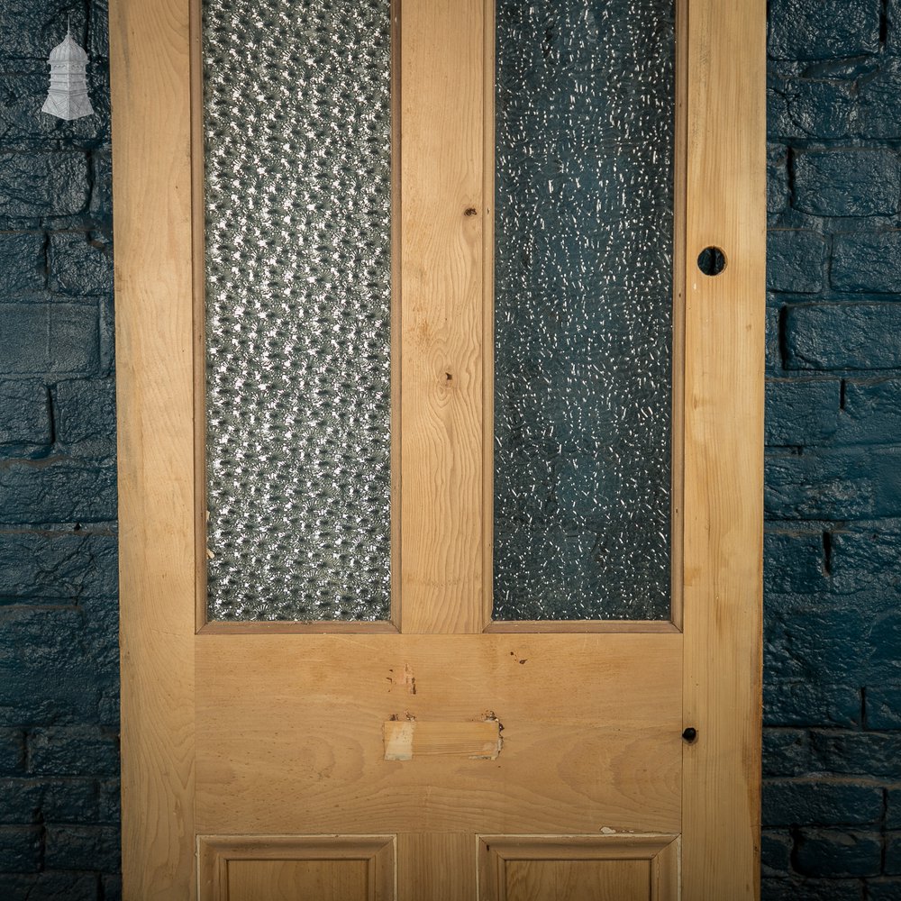 Half Glazed Door, 4 Panels, 2 with textured glazing