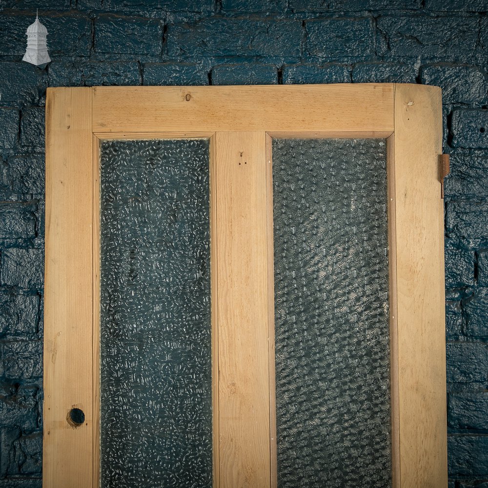 Half Glazed Door, 4 Panels, 2 with textured glazing