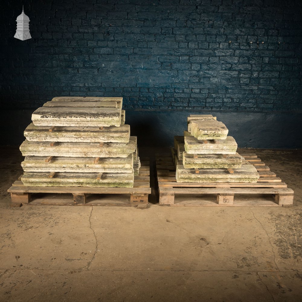 Once-weathered Stone Coping - A Run of 17 Metres