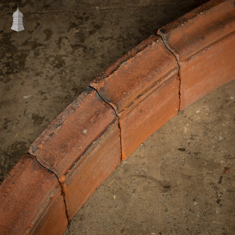 Arched Header Bricks, Batch of 35 Reclaimed Red Bricks