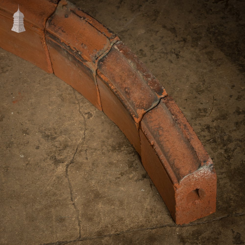 Arched Header Bricks, Batch of 35 Reclaimed Red Bricks