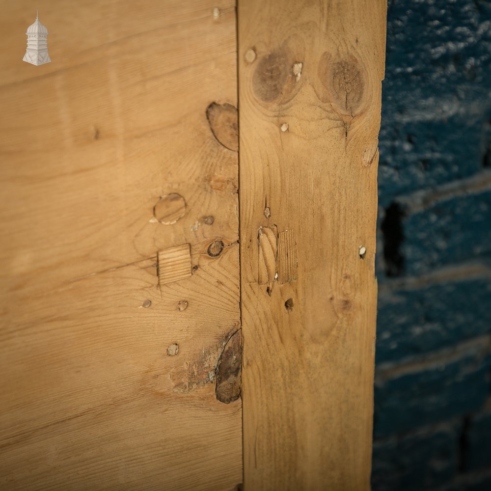 Glazed Pine Door, Pine 5 Panel, Textured Glass Top Panel