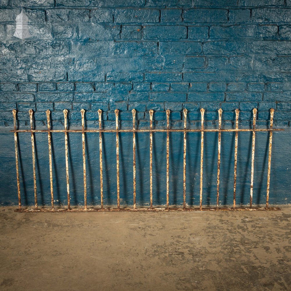 Dwarf Wall Railing, Reclaimed Wrought Iron - A run of 6.9M