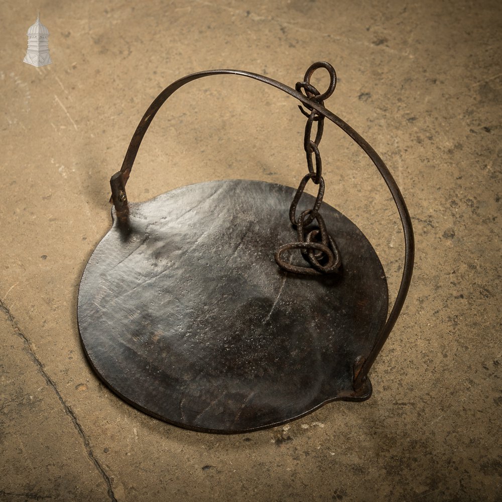 Fireside Cooking Trivet, Pot Hanger, Wrought Iron and Reclaimed Materials