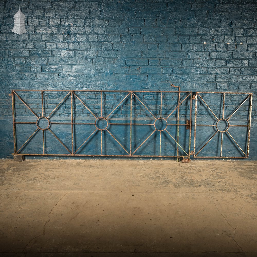 Asymmetric Double Gate, Reclaimed Pedestrian and Driveway Gate