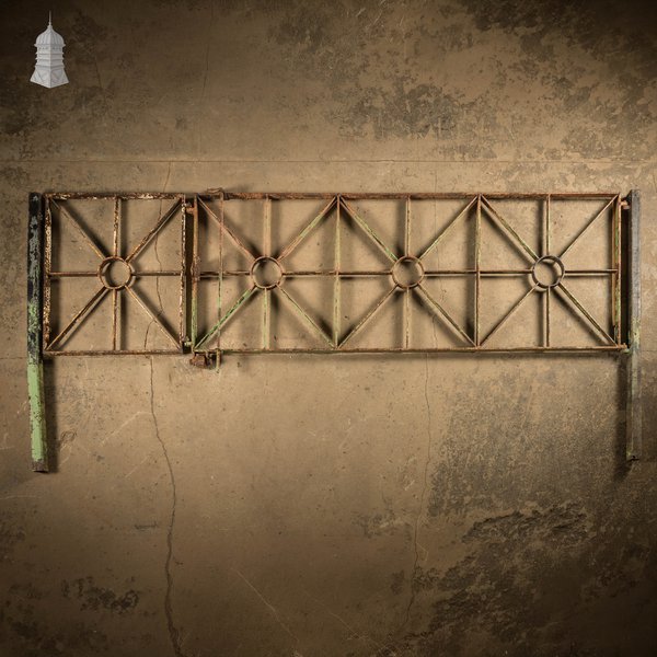 Asymmetric Double Gate, Reclaimed Pedestrian and Driveway Gate