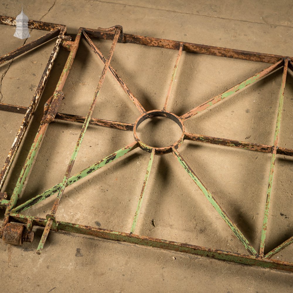 Asymmetric Double Gate, Reclaimed Pedestrian and Driveway Gate