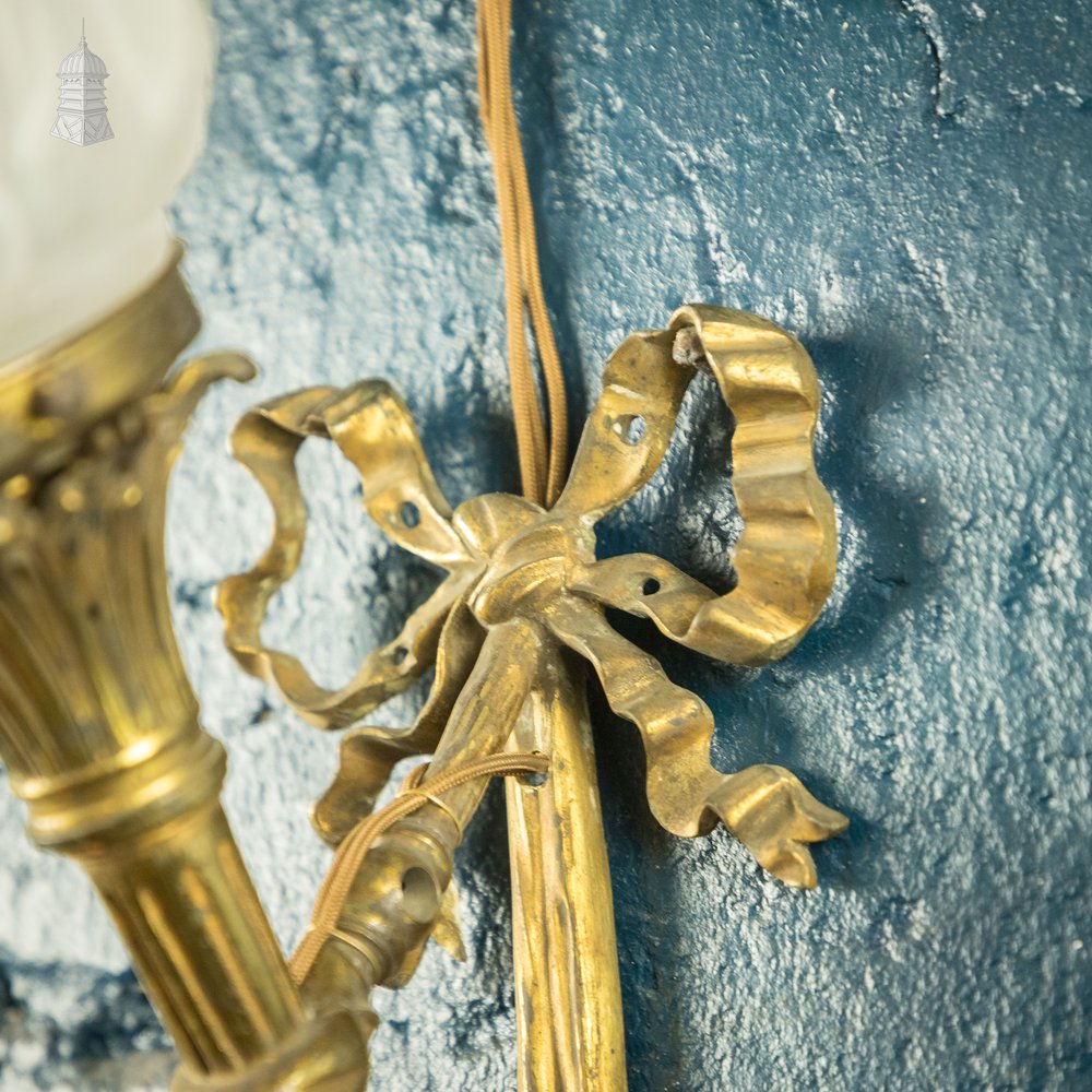 Neoclassical Wall Sconce, Ceremonial Torch Design Lamp