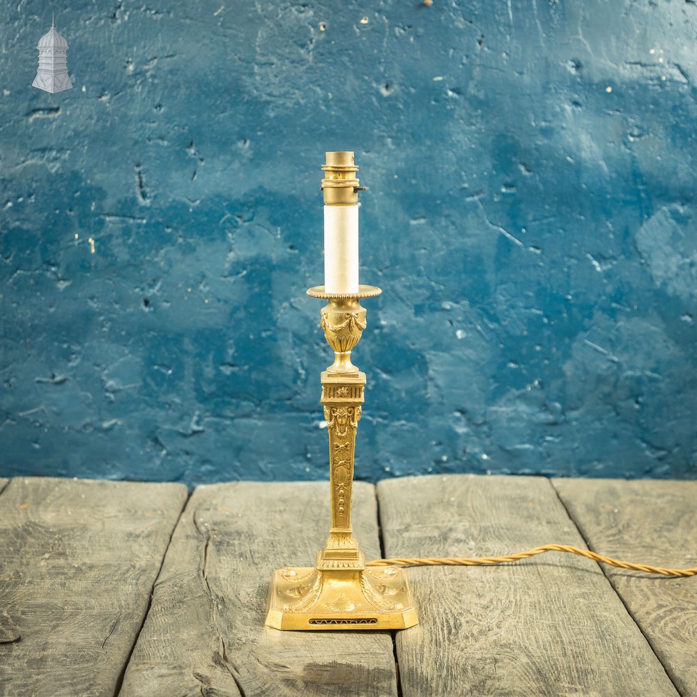 Empire Table Lamp, Converted Candlestick