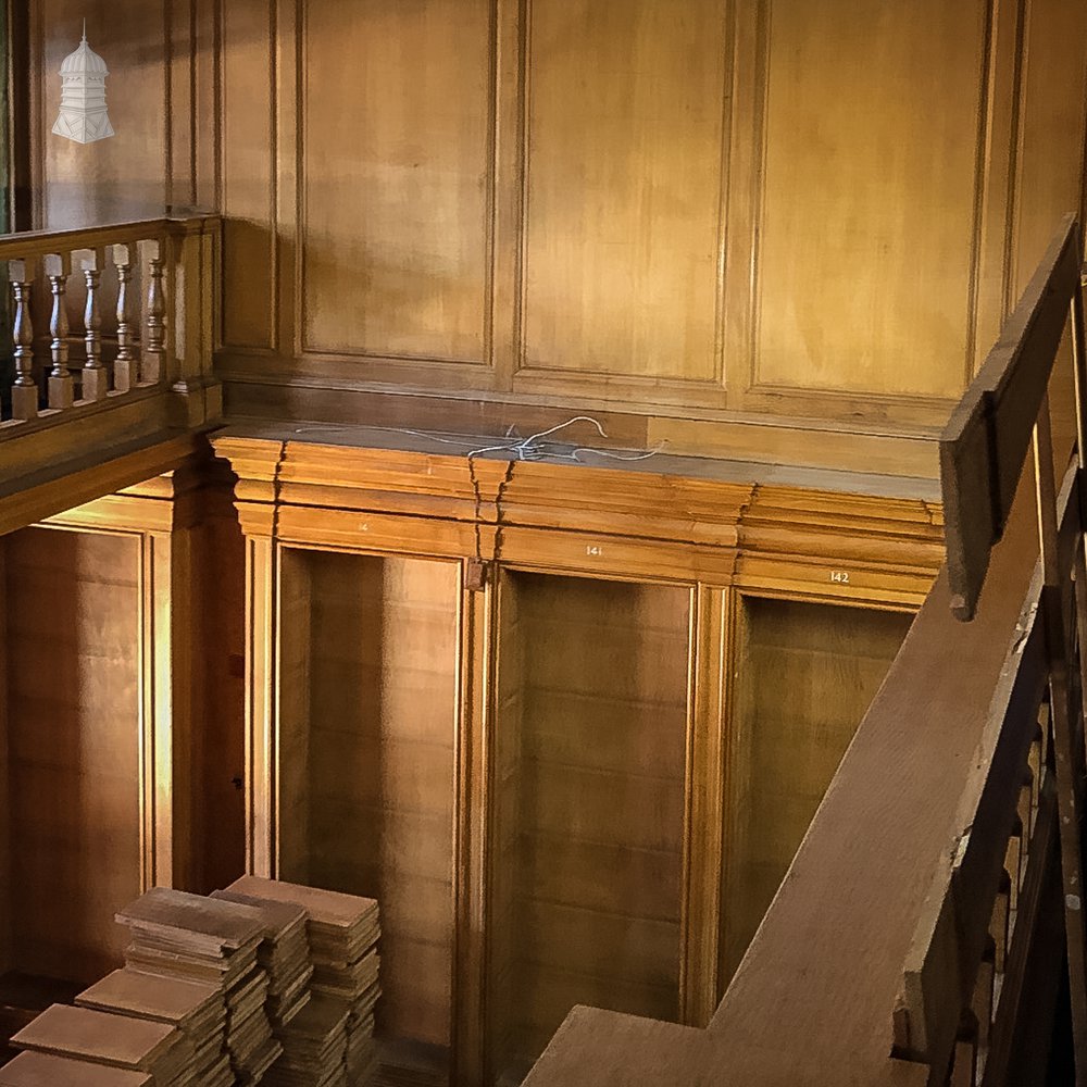 Extensive collection of Oak Bookshelves, Panels and Mouldings from the Inner Temple Library designed by TW Sutcliffe completed in 1958