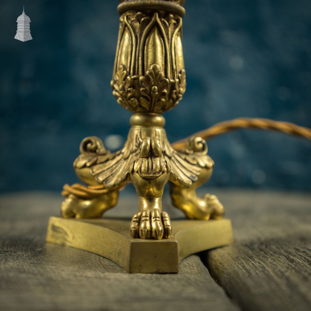 Regency Style Lamp. Converted Candlestick Table Lamp