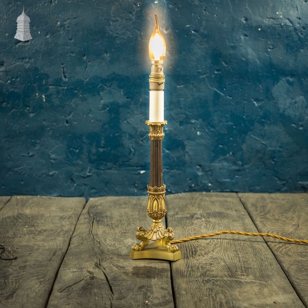 Empire Table Lamp, Converted Candlestick