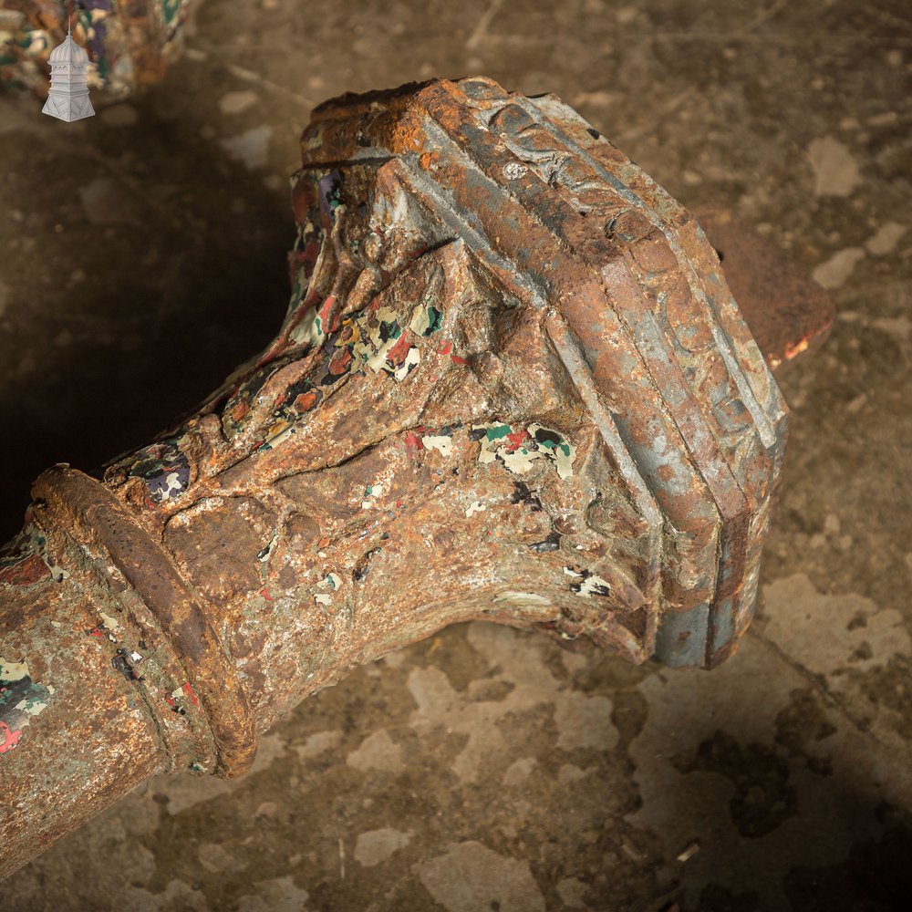 Cast Iron Columns 12.5ft by Walter Macfarlane & Co. Batch of 4