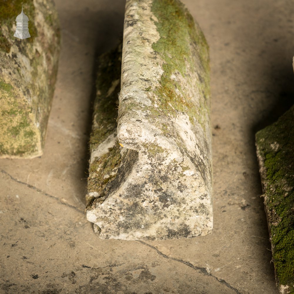 Rolled Wall Copings, 18th C Sandstone Church Coping– A Run of 13 Metres