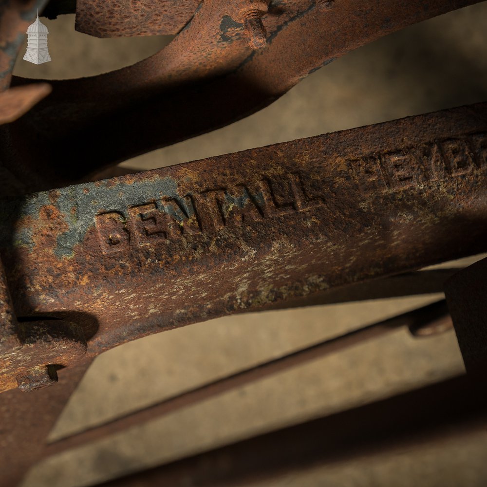 19th C Agricultural Chaff Cutter Manufactured by E.H Bentall & Co Heybridge